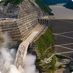 Fotografía aérea de la central Hidroituango Fotografía aérea de la central Hidroituango